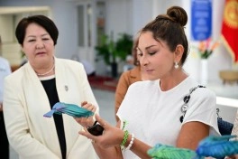 Mehriban Əliyeva Çolpon-Ata şəhərində “Altın-Balalık” sağlamlıq və reabilitasiya mərkəzi ilə tanış olub - FOTO