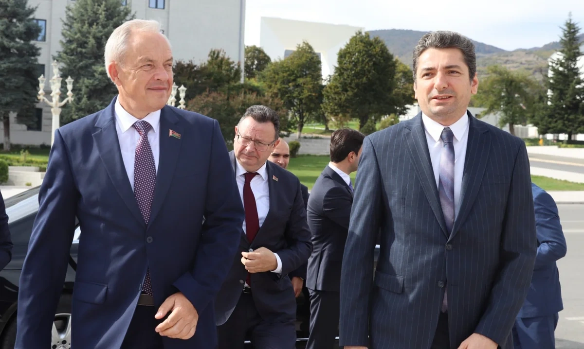 Belarus Milli Assambleyasının Nümayəndələr Palatasının sədri Xankəndiyə səfər edib - FOTO