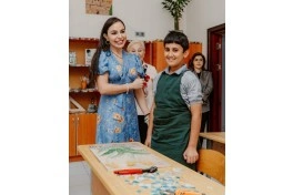 Leyla Əliyeva və Arzu Əliyeva 11 nömrəli inteqrasiya təlimli internat tipli ümumtəhsil məktəbində olublar - FOTO
