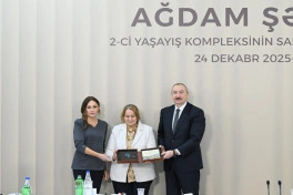 Prezident İlham Əliyev Ağdamda 2-ci yaşayış kompleksinin açılışında iştirak edib - YENİLƏNİB - FOTO