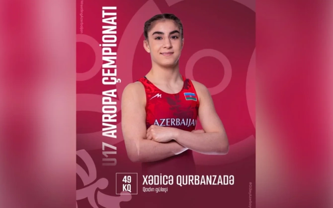 Azərbaycan güləşçisi Xədicə Qurbanzadə U-17 Avropa çempionatında gümüş medal qazanıb