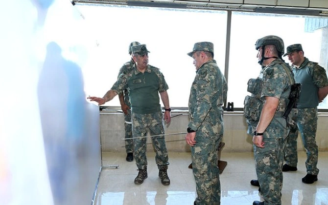 Quru Qoşunlarında əməliyyat təlimi keçirilir - FOTO/VİDEO