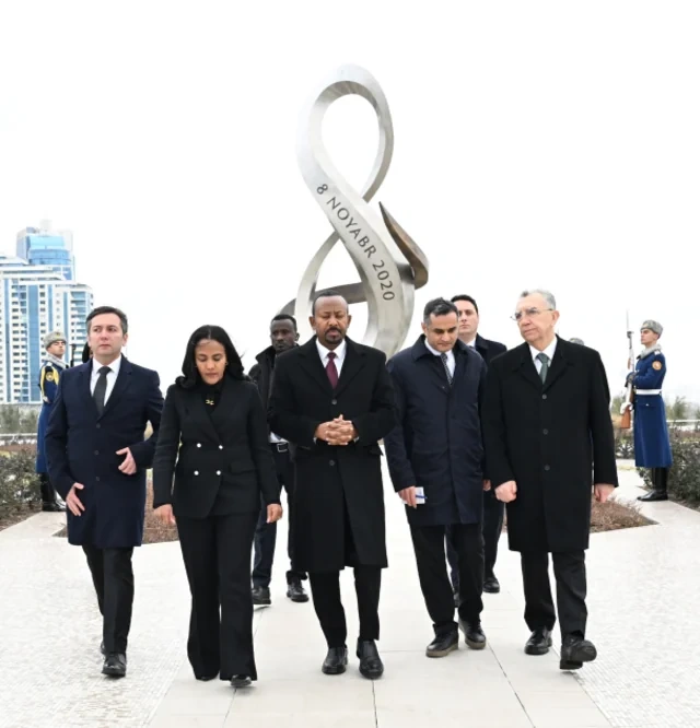 Efiopiyanın Baş naziri Zəfər parkını ziyarət edib - FOTO