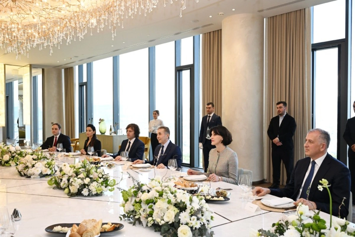 Gürcüstanda Azərbaycan Prezidentinin şərəfinə lanç verilib - FOTO