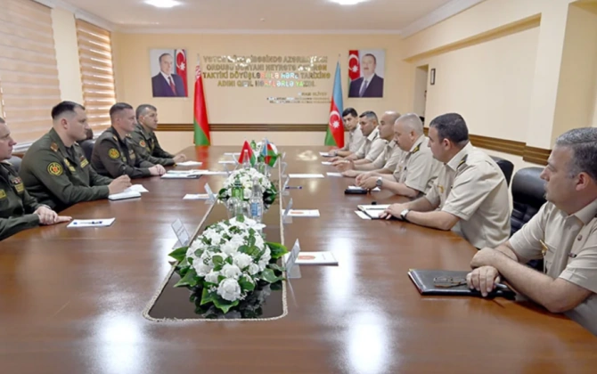 Azərbaycan və Belarus arasında hərbi obyektlərin mühafizəsi müzakirə olunub - FOTO