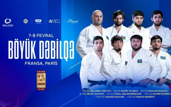 Paris Böyük Dəbilqəsində Azərbaycanın 8 cüdoçusu mübarizə aparacaq