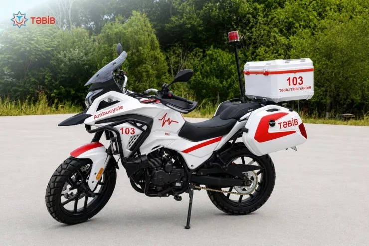 Azərbaycanda təcili yardım motosikletləri fəaliyyətə başladı - FOTO