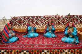 Leyla Əliyeva Türkmənistan milli mətbəxinə həsr olunan sərgidə iştirak edib - FOTO