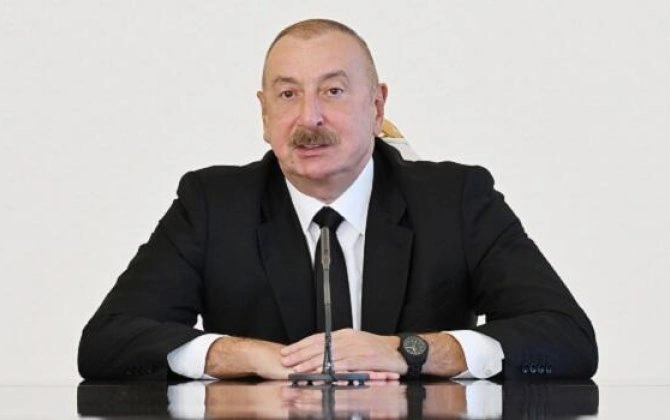 İlham Əliyev konfrans iştirakçılarına müraciət etdi