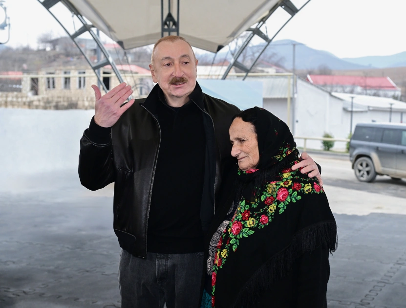 Prezident Ağdərənin Aşağı Oratağ, Çıldıran, Heyvalı və Çapar kəndlərinin sakinləri ilə görüşüb - FOTO