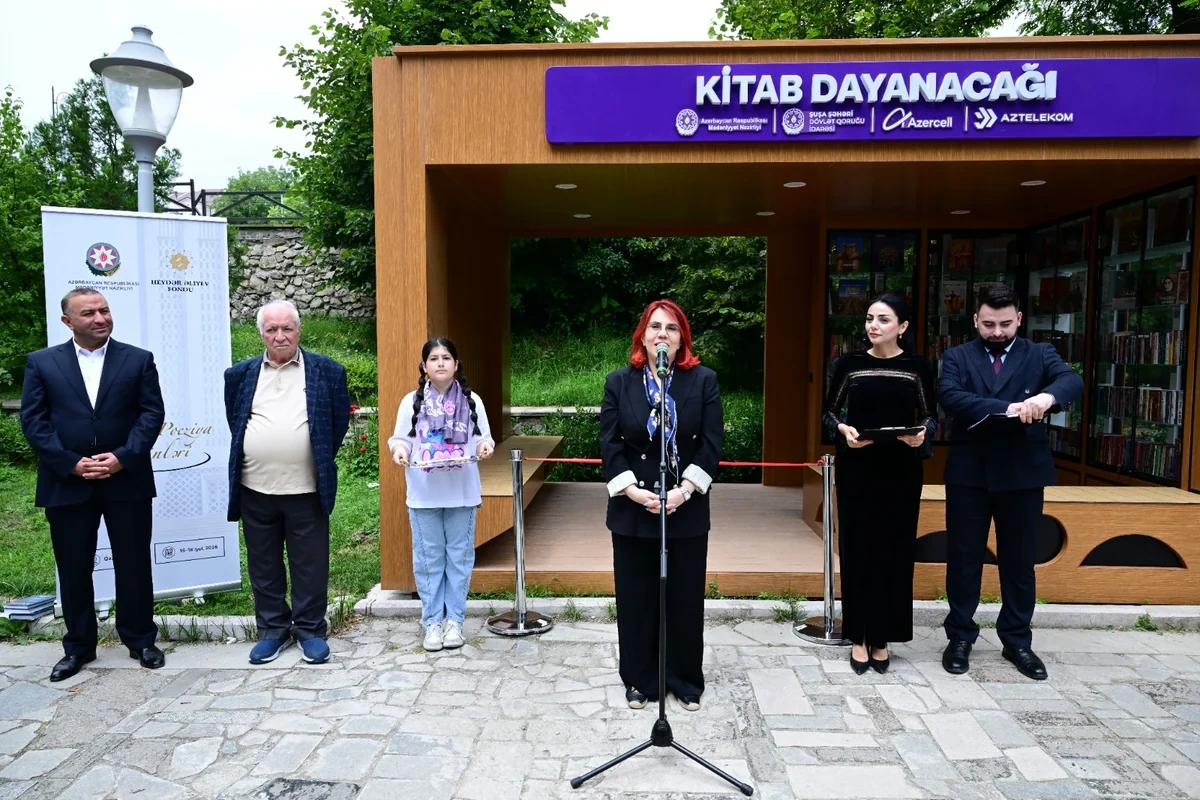 Şuşada "Kitab dayanacağı" istifadəyə verilib - FOTO