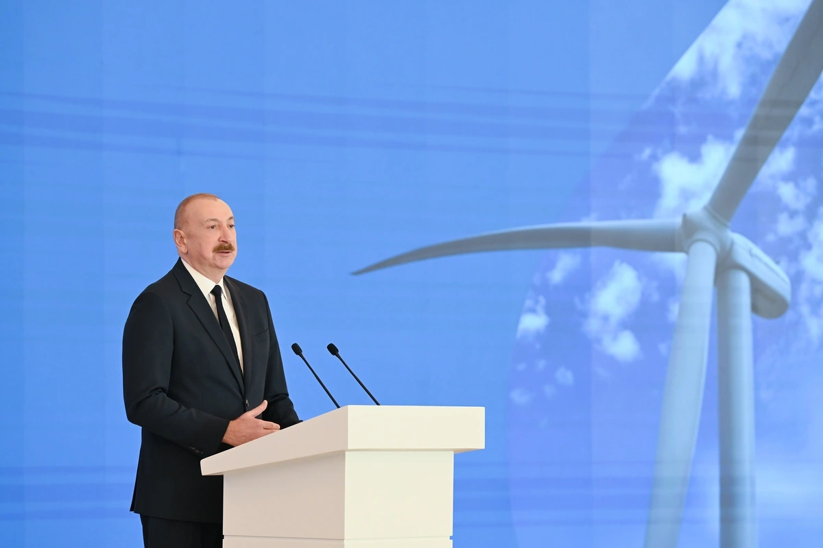 İlham Əliyev "Xızı-Abşeron" Külək Elektrik Stansiyasının açılış mərasimində çıxış etdi - YENİLƏNİB + FOTO