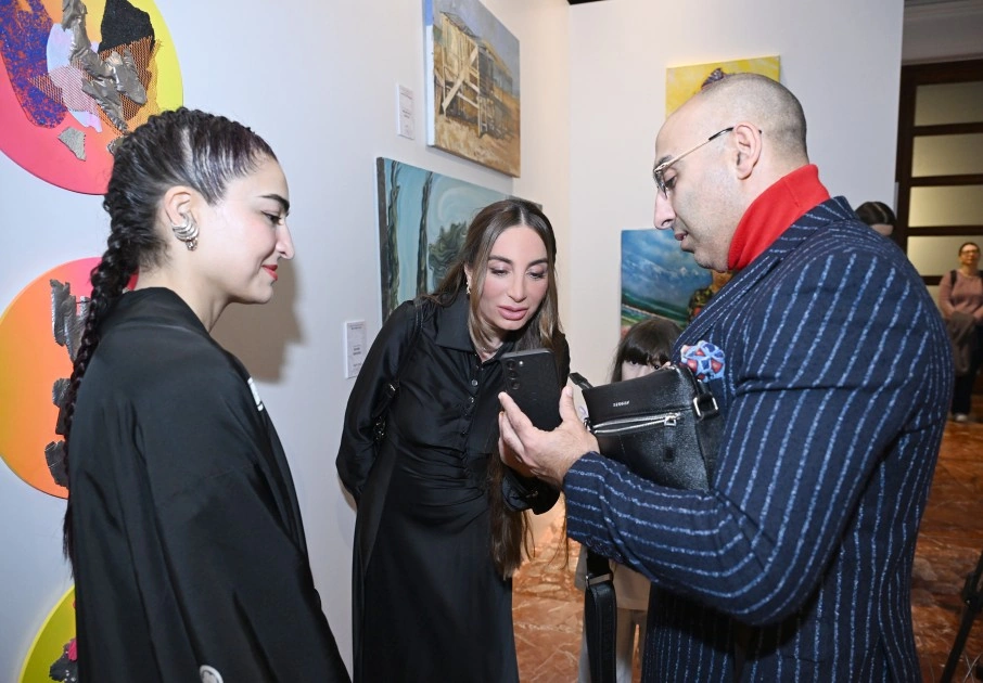 Leyla və Arzu Əliyevalar Tiranada MAMA "Ana təbiət" beynəlxalq incəsənət sərgisinin açılışında - FOTOLAR