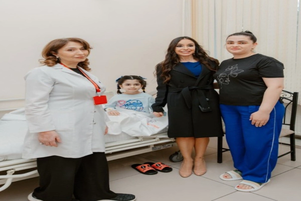 Leyla Əliyeva Respublika Pediatriya Mərkəzinin Nərimanov Uşaq Klinik Xəstəxanasını ziyarət edib - FOTO