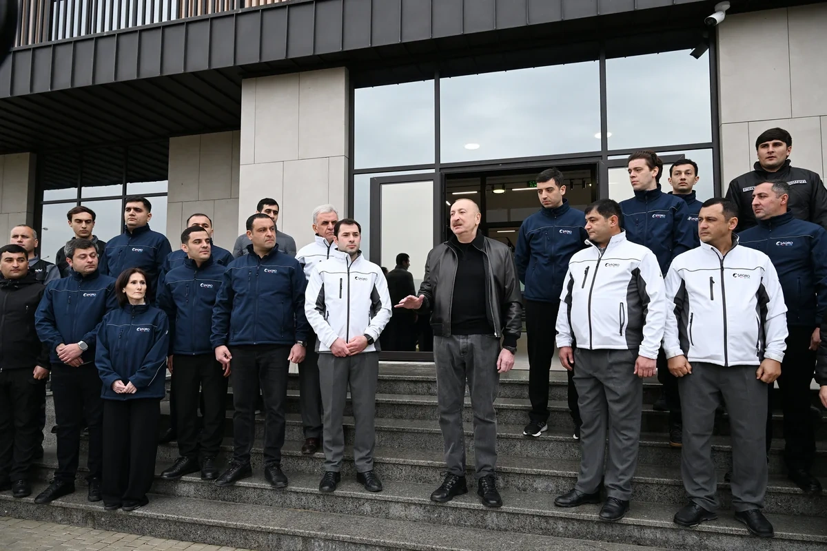 İlham Əliyev Şamaxıda "Şirvan Aqro" heyvandarlıq kompleksinin açılışında iştirak edib - FOTO