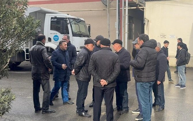 ADSEA sədri üzərində evlər tikilən kollektorun çökdüyü ərazidə olub  - VİDEO+FOTOLAR