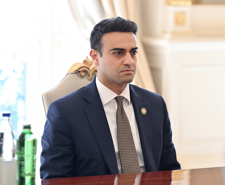 İlham Əliyev ABŞ Konqresinin Nümayəndələr Palatasının üzvünü qəbul etdi - FOTO