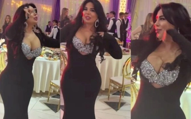 Dar libas, dekolte... – “Pişik Günel” sosial şəbəkəni qarışdırdı + VİDEO