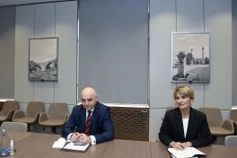 Ceyhun Bayramov Gürcüstanın Azərbaycana yeni təyin olunmuş səfirini qəbul edib - FOTO