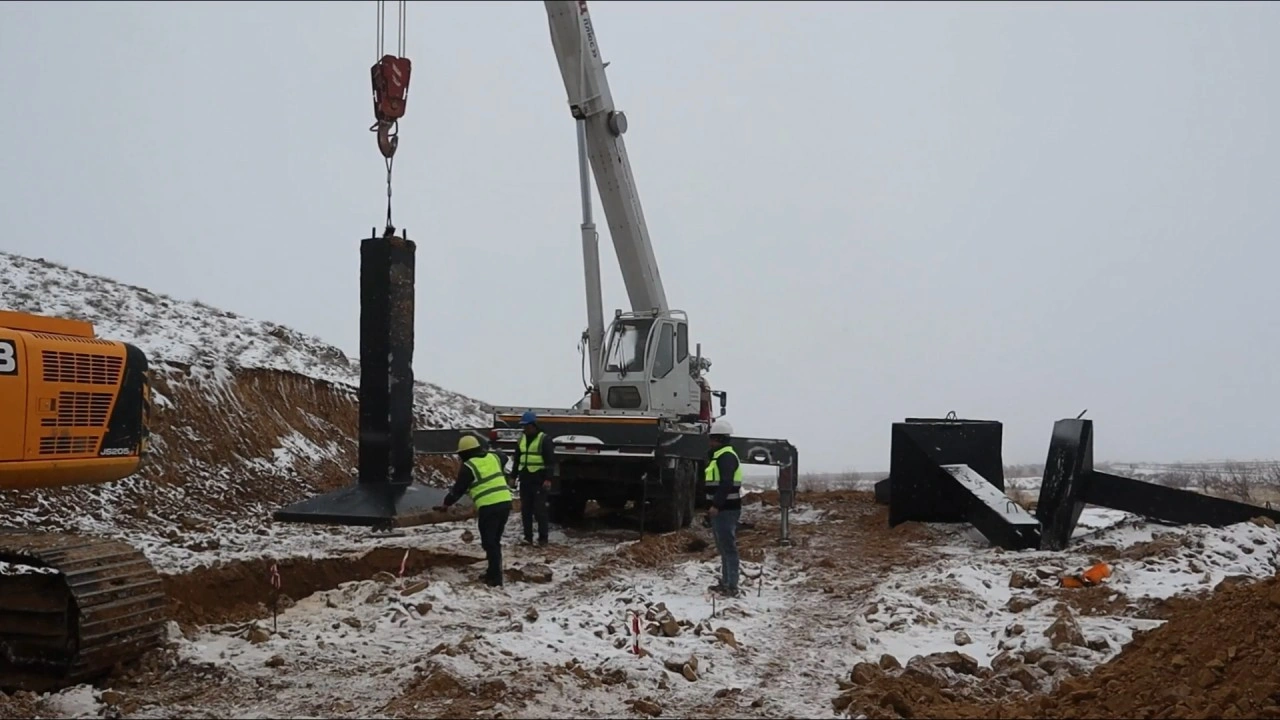 “Zəngəzur” elektrik ötürmə xəttinin çəkilməsinə başlanılıb - FOTO/VİDEO