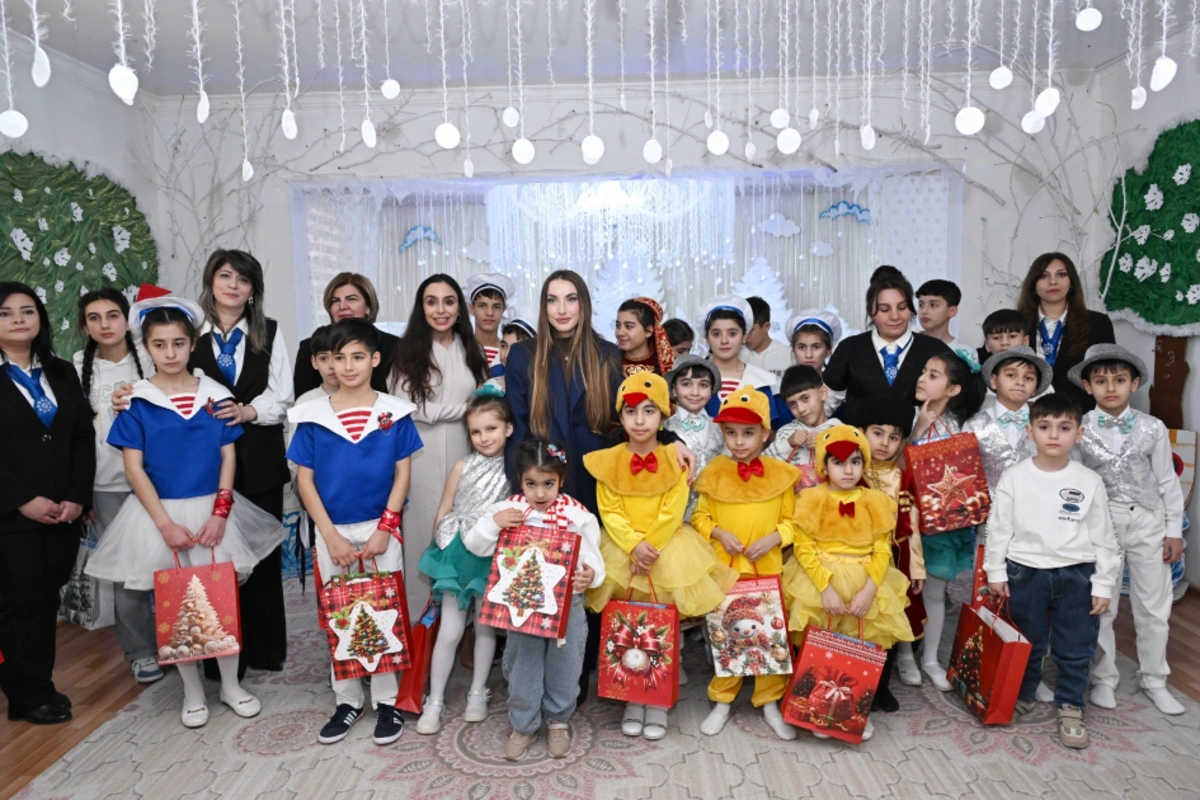 Leyla Əliyeva və Alena Əliyeva Gəncədə uşaq evində olublar - FOTO
