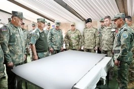 MN rəhbərliyi "Birliyin Gücü - 2026" birgə hərbi təlimini izləyib - FOTO - VİDEO
