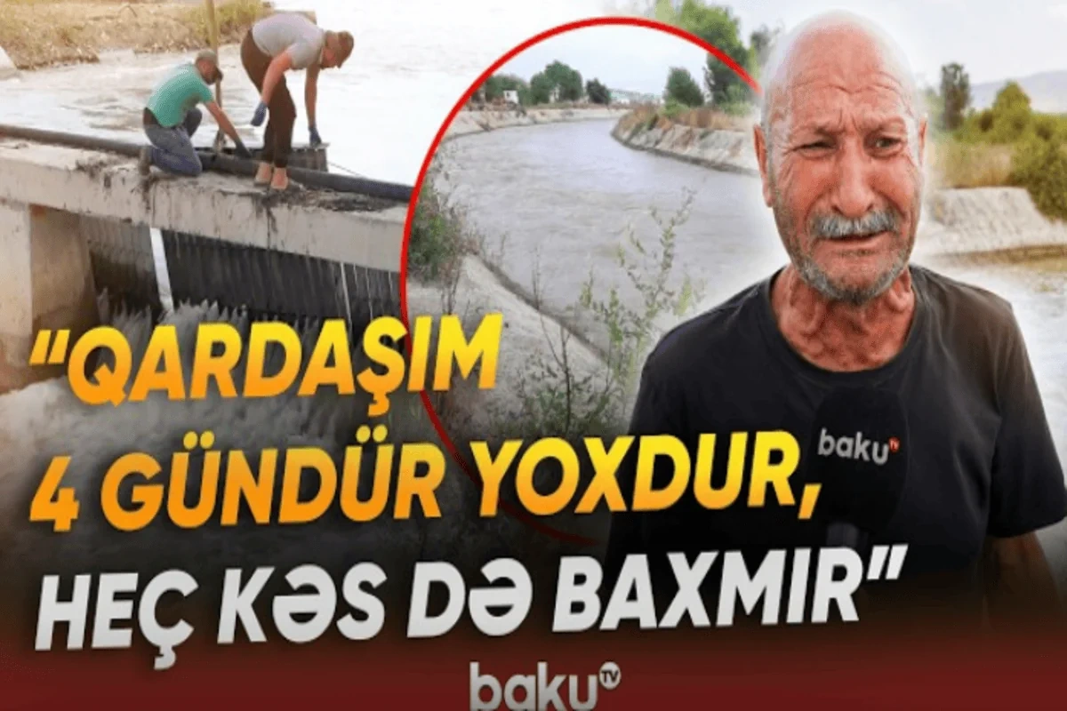 "Çayın qarşısı kəsilsin, qardaşımın meyitini tapım" - Həkəridə batan şəxsin yaxınlarının harayı - VİDEO