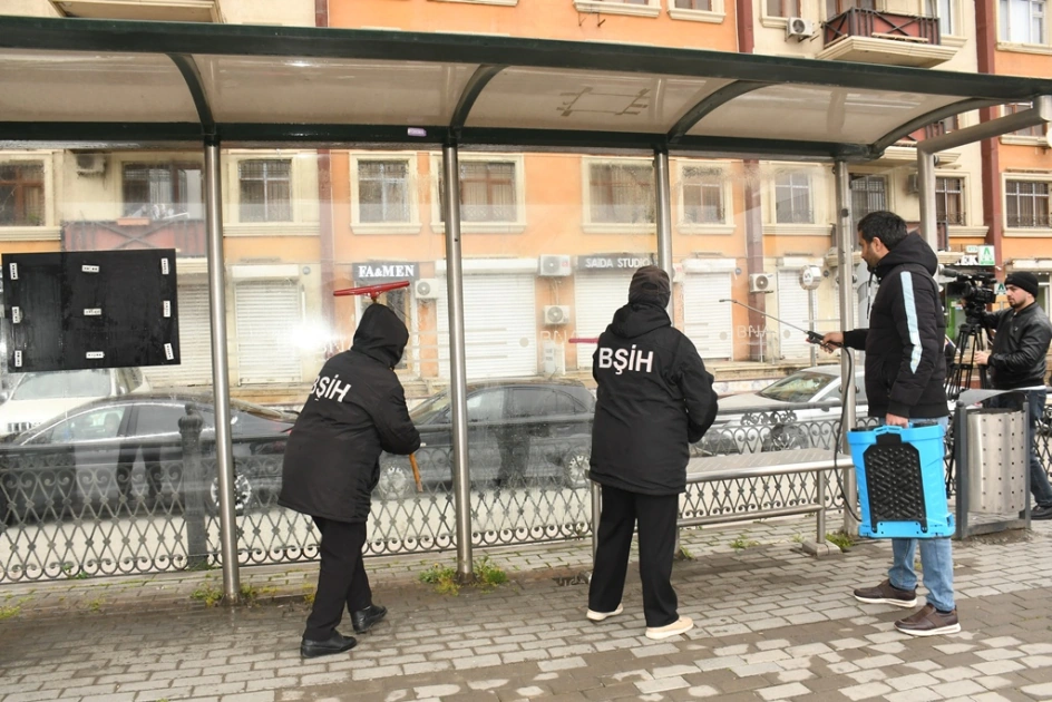 Güclü yağışdan sonra paytaxtda genişmiqyaslı daxili iməclik keçirilib - FOTOLAR