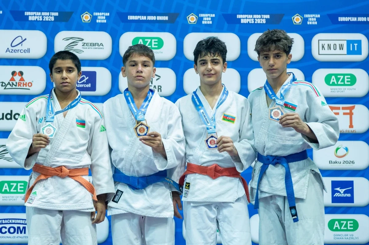 Avropa Cüdo Ümidləri Turnirində U-14 yaş kateqoriyasında ilk mükafatçılar müəyyənləşdi - FOTO