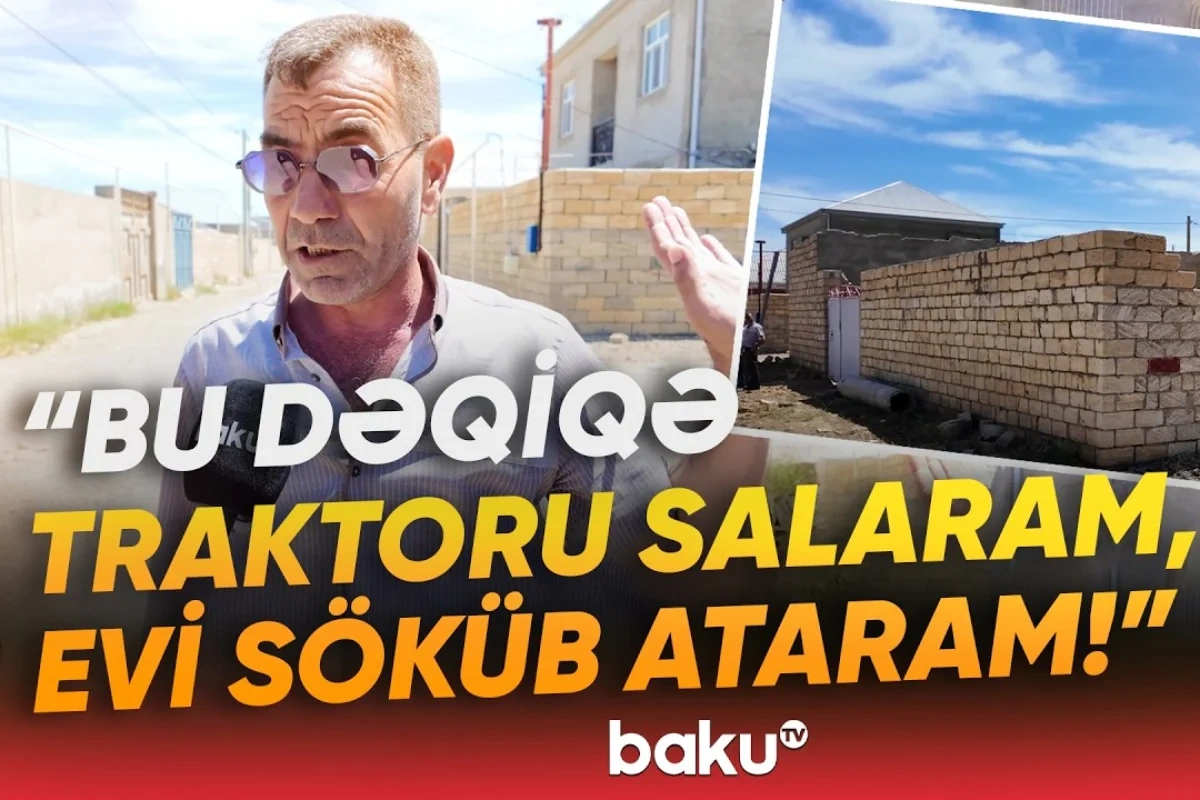 Torpaq sahəsi aldı, həyatının şokunu yaşadı: "Evi tikdim, gəlib dedi ki, bura mənimdir" - VİDEO
