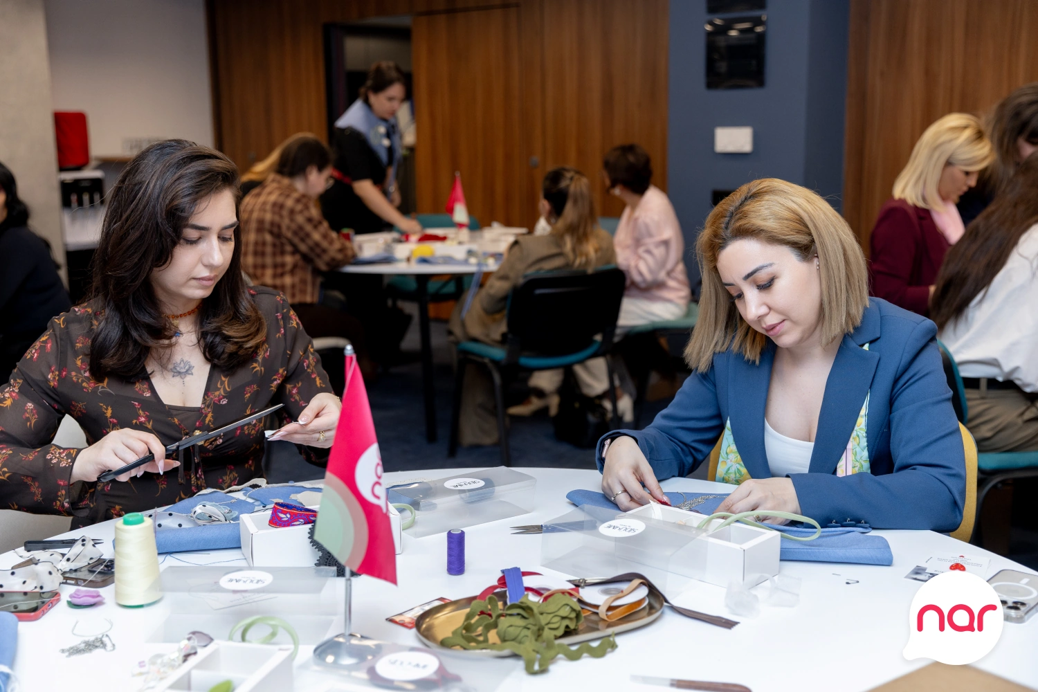 “Nar” 8 Mart münasibətilə xanım jurnalistləri təbrik etdi - FOTO