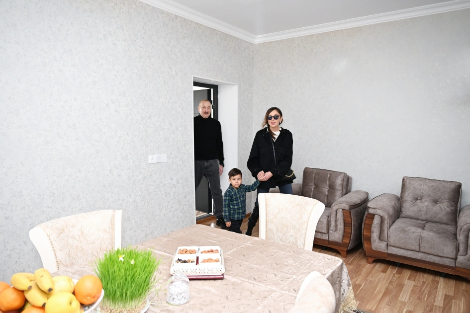 İlham Əliyev və xanımı Xocavənddədir - FOTOLAR