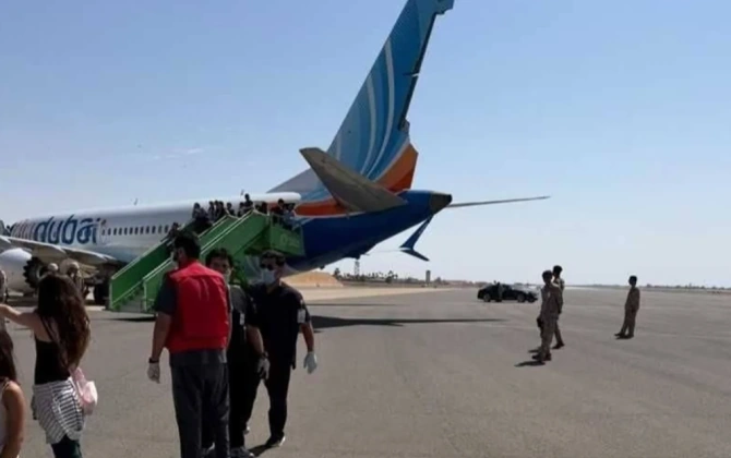 "Flydubai" aviaşirkətinin təyyarəsi İsrailə eniş edib