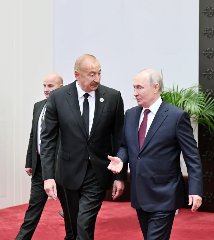 Prezident İlham Əliyev "ŞƏT plyus" formatında görüşdə çıxış etdi - FOTO - YENİLƏNİB