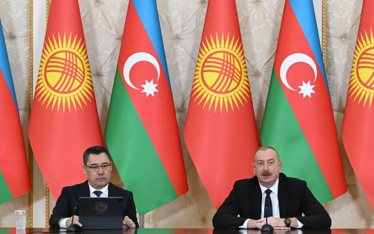Azərbaycan və Qırğızıstan prezidentləri mətbuata bəyanatlarla çıxış edirlər
