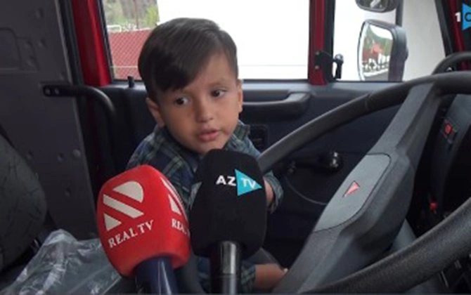 “İlham baba mənə “KamAZ” göndərdi” - VİDEO