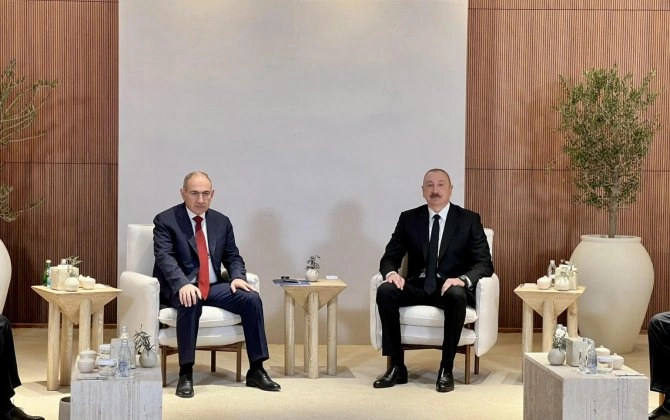 Əbu-Dabidə Paşinyan və İlham Əliyevin görüşü başladı...-FOTO