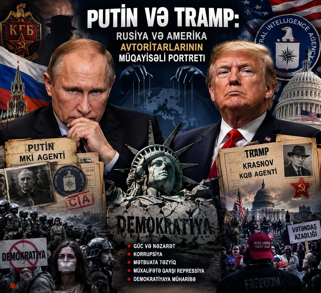 Putin və Tramp: Onlar kimdir? Kimə xidmət edirlər?-Rusiya və Amerika avtoritarlarının müqayisəli portreti...-III