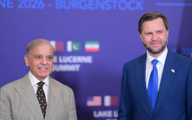 Şahbaz Şərif İsveçrədə Cey Di Venslə görüşdü