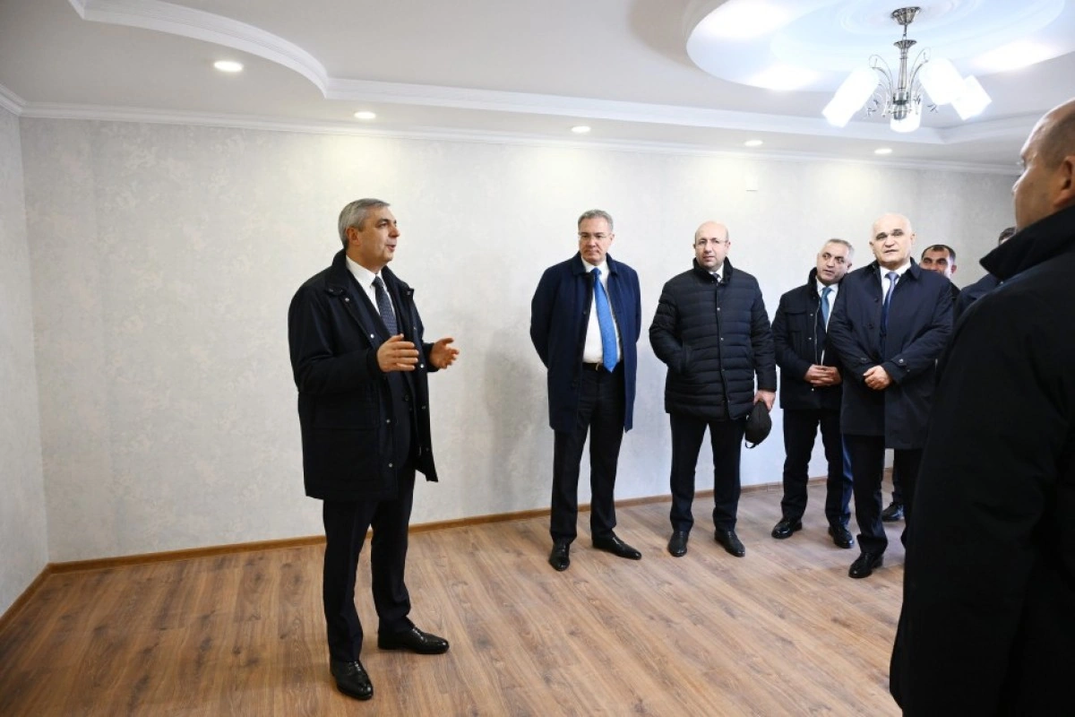 Əlaqələndirmə Qərargahının üzvləri Xocavəndin Quzeyxırman kəndində aparılan təmir-bərpa işləri ilə tanış olublar - FOTO