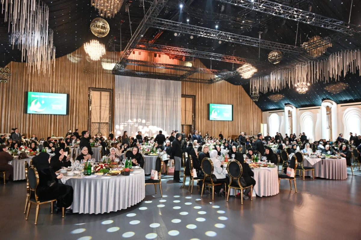 Şəhid analarının iştirakı ilə iftar süfrəsi təşkil olunub - FOTO