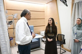 Leyla Əliyeva Maskatda Xərçəngin Kompleks Müalicəsi və Tədqiqatı Mərkəzini ziyarət edib - FOTO