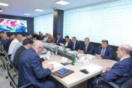 Şirvan suvarma kanalının yenidən qurulması üzrə işçi qrupunun növbəti iclası keçirilib - FOTO